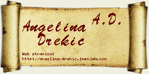 Angelina Drekić vizit kartica